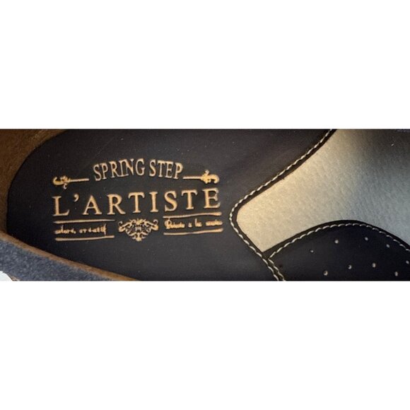 L'Artiste by Spring Step Women's Burbank Navy Clog Leather Size 41 - Picture 8 of 10